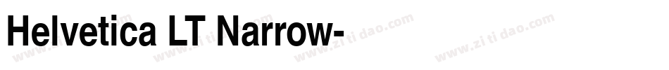 Helvetica LT Narrow字体转换